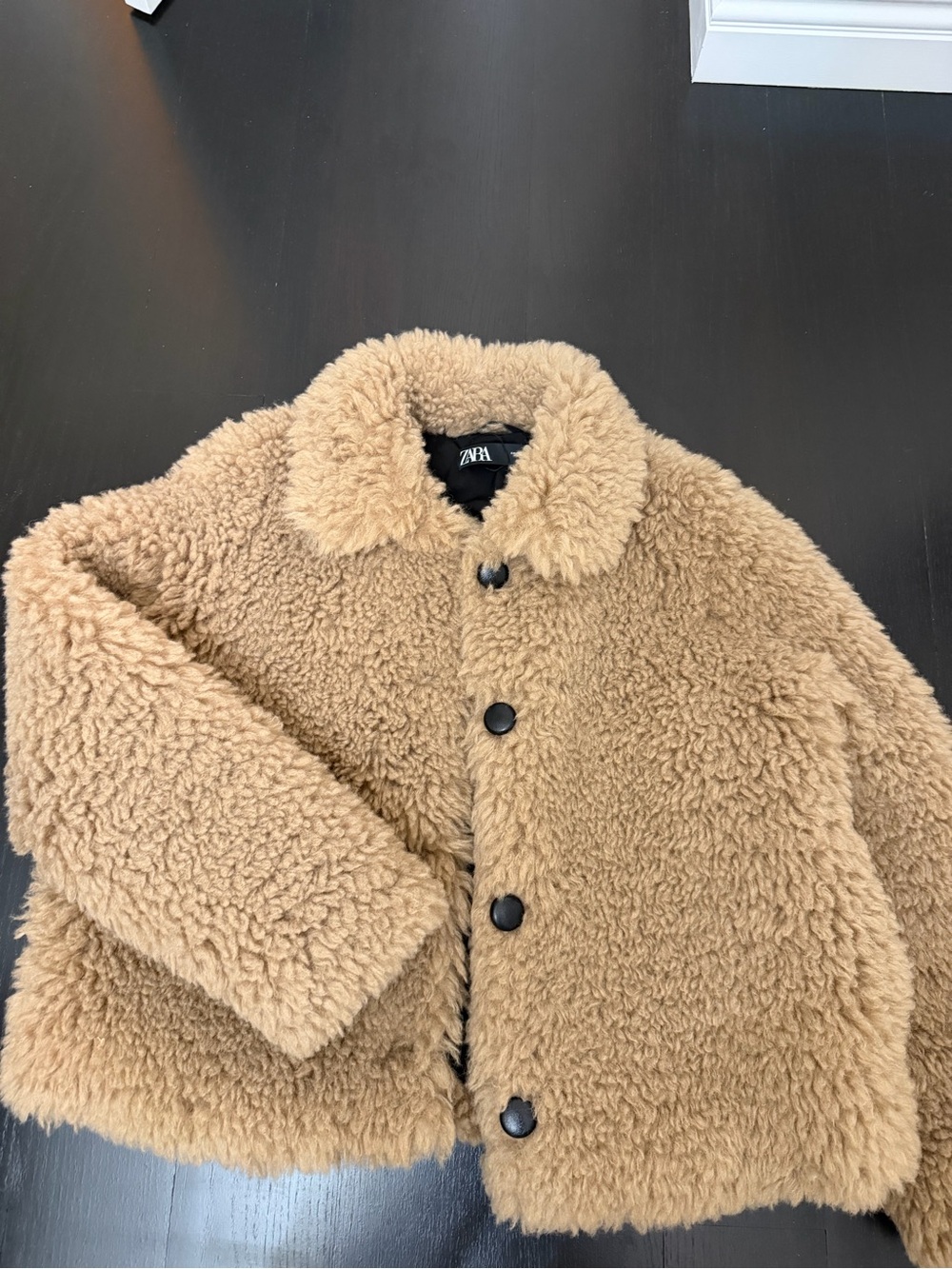 Zara teddy coat S